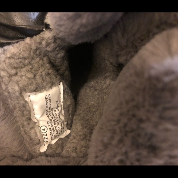 Pink/Grey kids fur lined winter boots - Picture 5 of 5